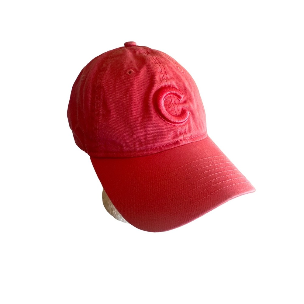 Cubs MLB Pink on‎ Pink Embroidered C Hat Cap Adjustable